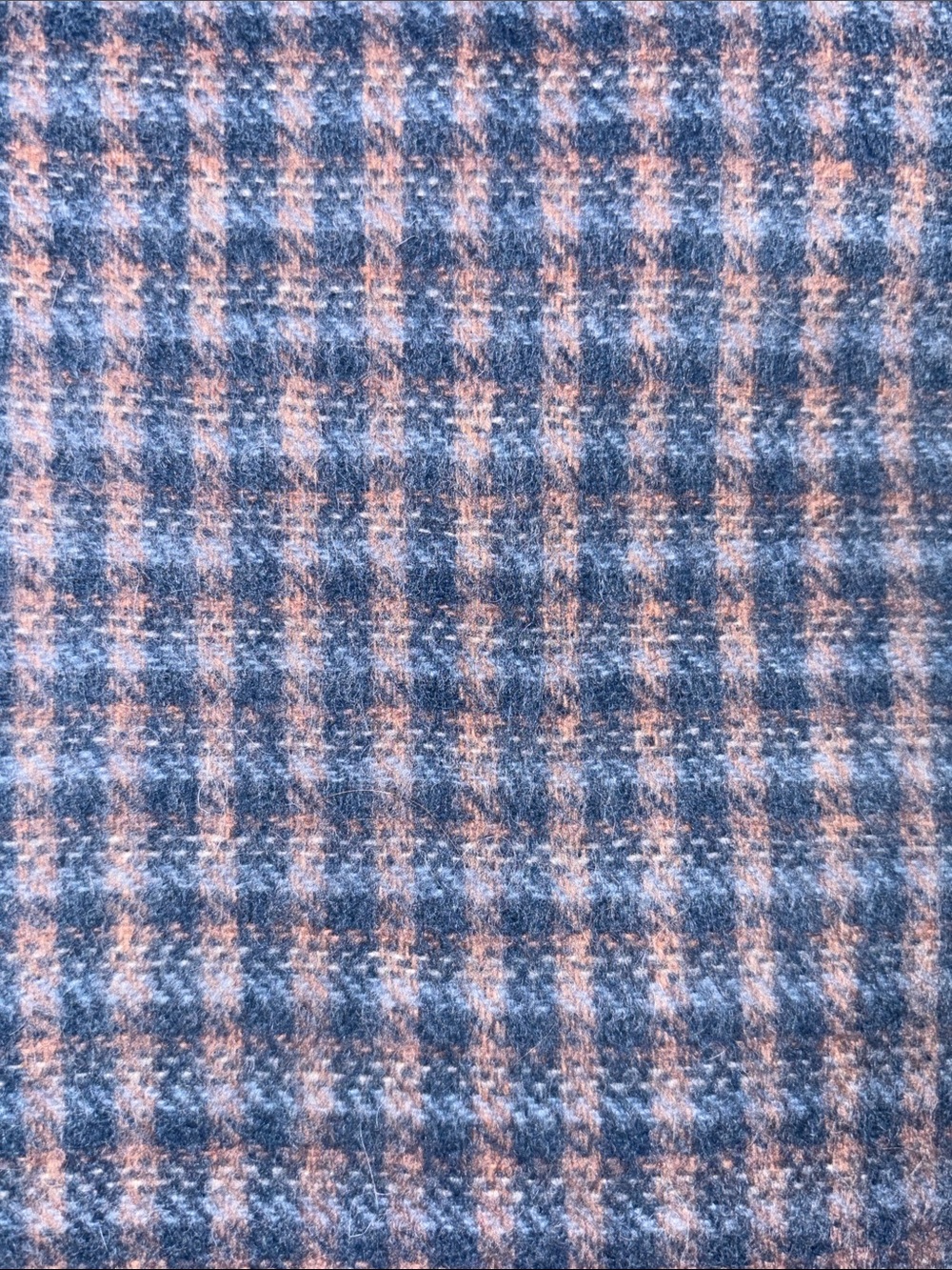 🪻{PRICE FIRM} TBCo. Lambswool Scarf ~ Blue Tweed Check - Picture 6 of 6